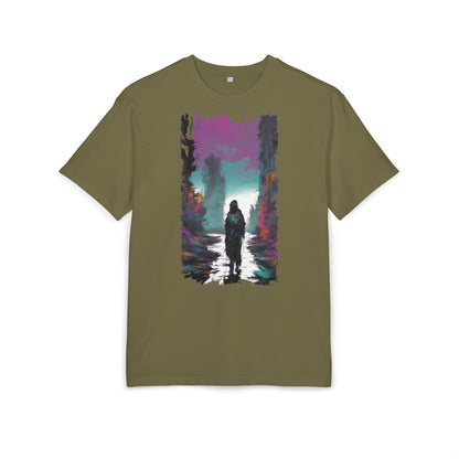 Unisex Oversized Graphic Tee with Forest Silhouette | Comfy Casual Wear, Gift for Nature Lovers, Ideal for Camping, Hiking, Everyday Style