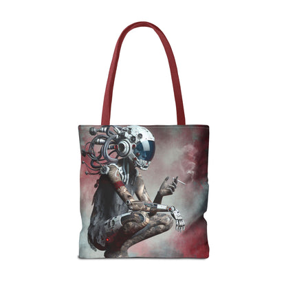 Futuristic Cyborg Tote Bag | Eco-Friendly Carryall for Sci-Fi Lovers, Gift for Tech Enthusiasts, Stylish Everyday Use