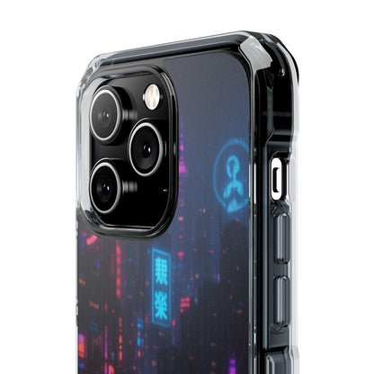 Neon City Phone Case - Magnetic Clear Impact Cases, Customizable Phone Cover, Gifts for Tech Lovers, Stylish Protection, Modern Design