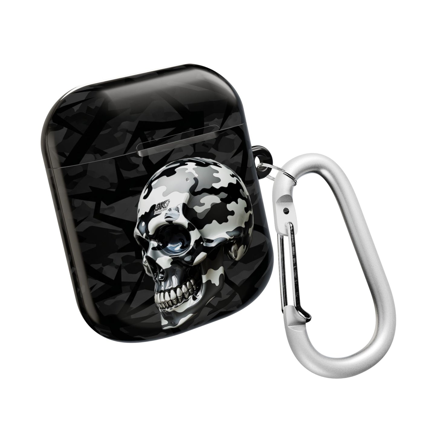 Edgy Skull AirPod Case | Unique Headphone Accessories | Gift for Music Lovers, Tech Enthusiasts, Birthdays, Holidays, Halloween