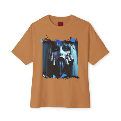 Edgy Oversized Tee - Unisex Graphic Shirt, Streetwear Fashion, Unique Gift for Him/Her, Casual or Trendy Look, Art Enthusiast Apparel