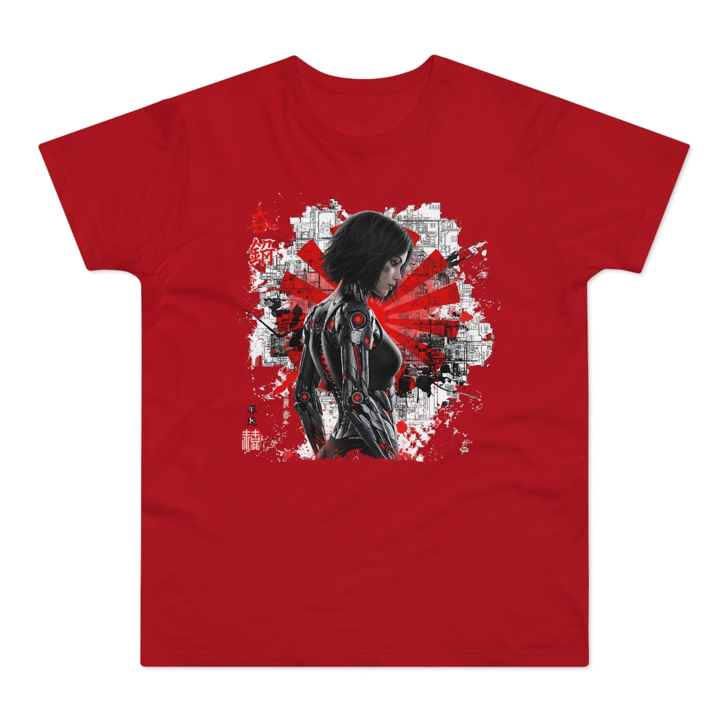 Cyber Samurai Graphic T-Shirt, Unisex Graphic Tee, Anime Shirt, Japanese Art T-Shirt, Gift for Nerds, Cosplay Apparel