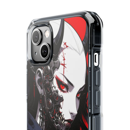 Magnetic Impact Phone Case, Anime Art Phone Cover, Goth Accessories for Her, Gift for Tech Lovers, Unique Phone Protection