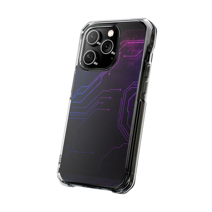 Magnetic Clear Phone Case - Tech-Inspired Design for Gamers, Stylish Protection, Gift for Tech Lovers, Phone Accessories, Customizable Case