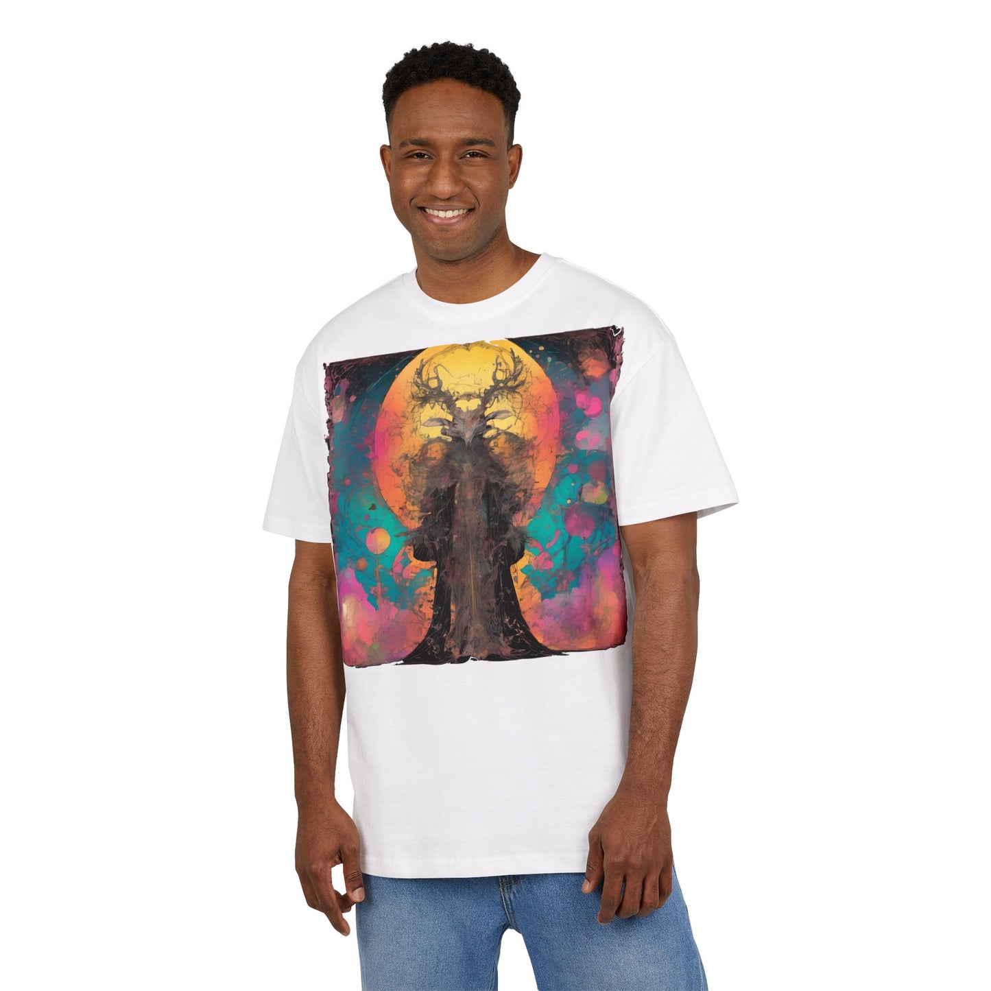Mystical Tree Unisex Heavy Oversize Tee | Bohemian Style Shirt, Artistic Graphic Tee, Unique Gift for Nature Lovers, Festival Wear, [...]