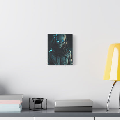 Futuristic Canvas Art, Wall Decor, Sci-Fi Home Accent, Unique Gift for Tech Lovers, Robot Themed Artwork