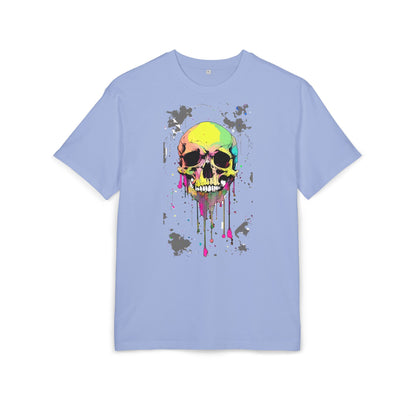 Colorful Skull Oversized Tee - Edgy Graphic Shirt for Casual Wear, Street Style, Gifts, etc.
