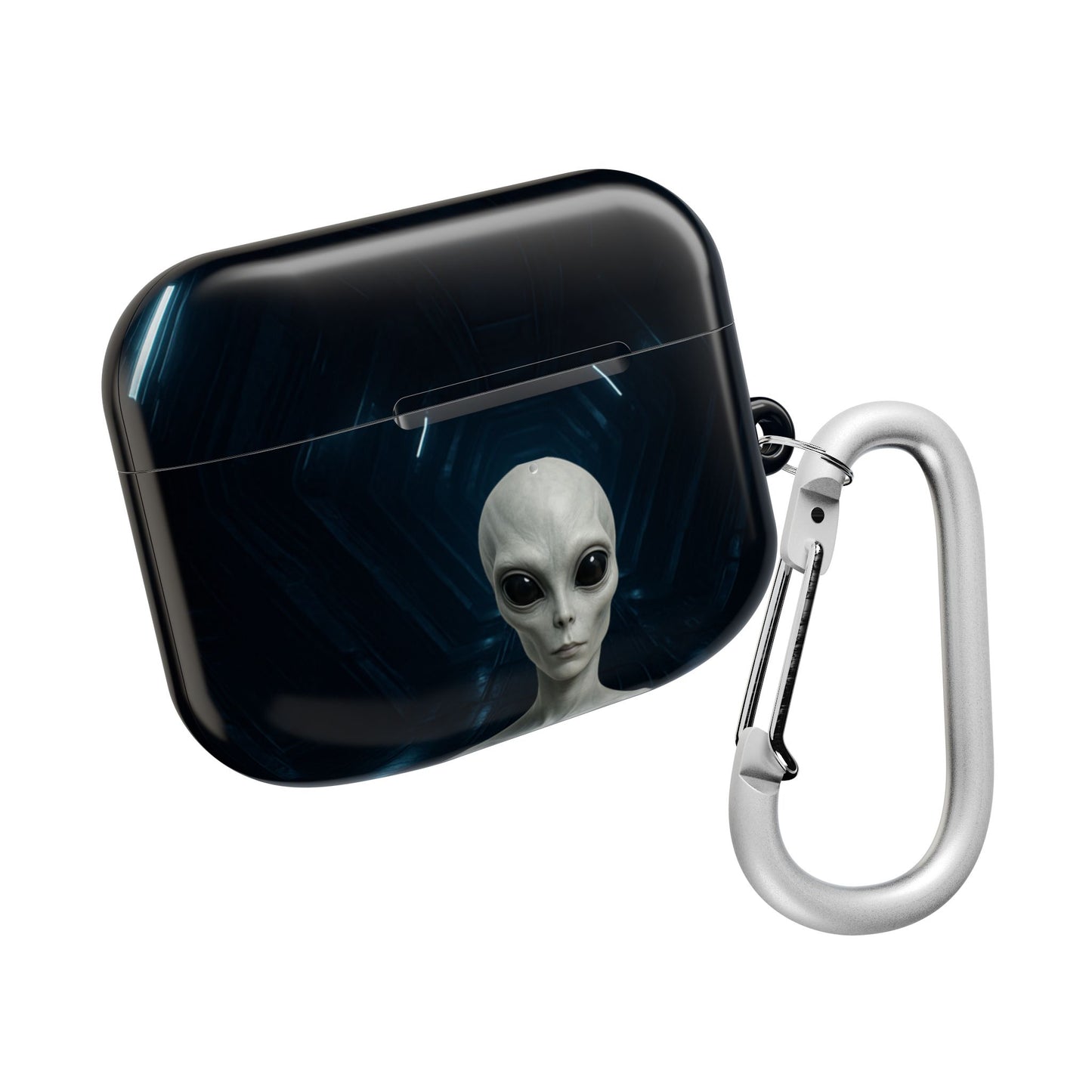 Alien-Themed AirPod Case, Funky Wireless Earbud Cover, Sci-Fi Gift for Music Lovers, Unique Tech Accessory, Halloween Present, Trendy Gadget
