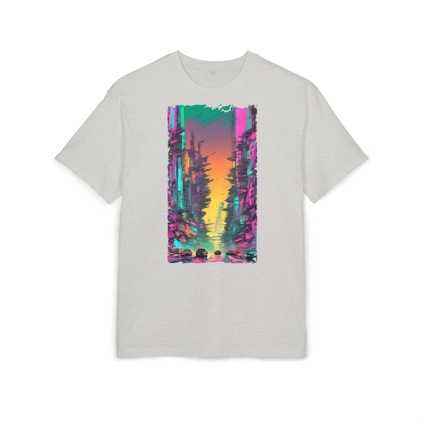 Vibrant Nature Sunset Unisex Oversize Tee, Cozy Graphic Shirt for Nature Lovers, Trendy Casual Wear, Gift for Friends, Summer Fashion