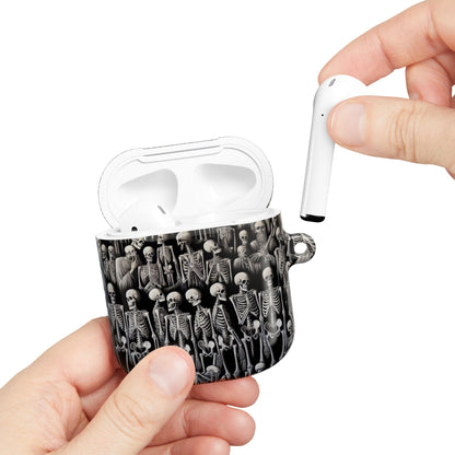 Skeleton Pattern AirPod Case, Cute Halloween Accessory, Spooky Gift for Music Lovers, Fun Phone Accessories, Unique Earbud Holder