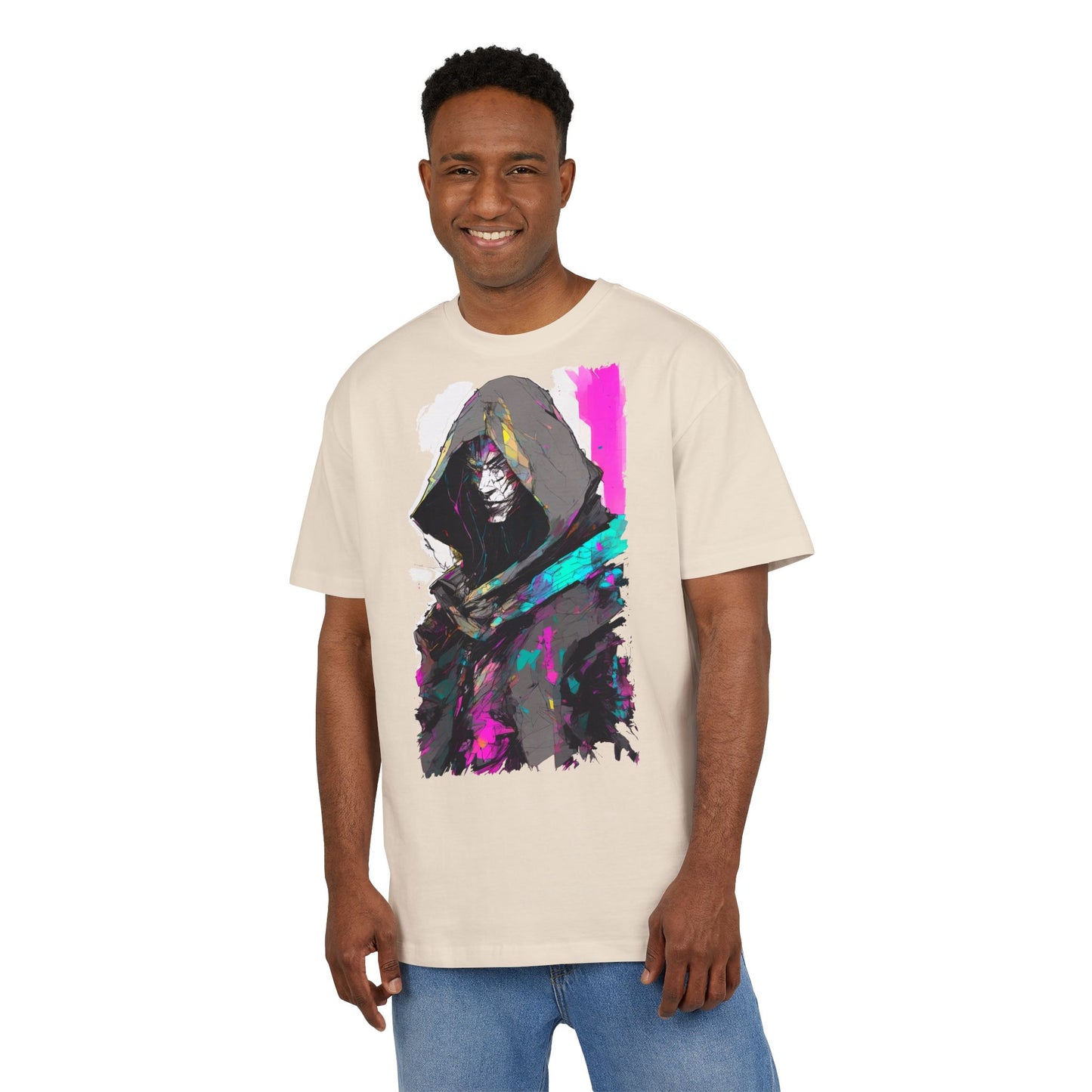 Stylish Oversized Graphic Tee featuring Artistic Illustration, Casual Wear, Unisex T-Shirt, Streetwear Fashion, Gift for Art Lovers