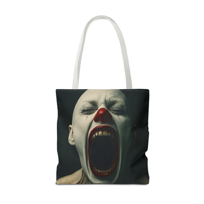 Terrifying Clown Tote Bag - Perfect for Halloween, Spooky Parties, Horror Fans, Trick-or-Treating, Unique Gift