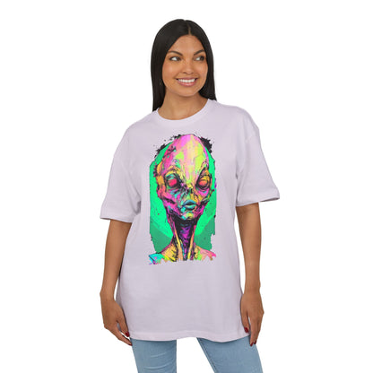 Alien Art Oversize Tee, Graphic Tee, Unisex T-Shirt, Casual Wear, Unique Gift for Sci-Fi Lovers