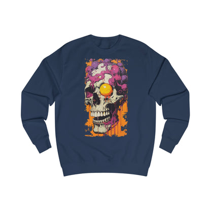 Skull Art Unisex Sweatshirt - Edgy Graphic Hoodie for Halloween, Casual Wear, Gift for Men & Women, Unique Streetwear