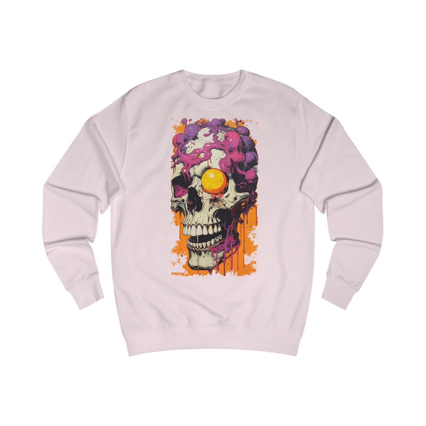 Skull Art Unisex Sweatshirt - Edgy Graphic Hoodie for Halloween, Casual Wear, Gift for Men & Women, Unique Streetwear