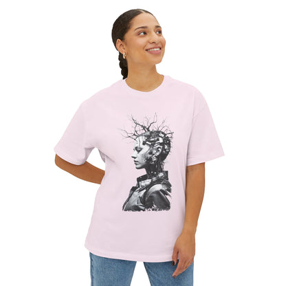 Eco-Friendly Unisex Oversized Tee Featuring Unique Abstract Design, Perfect for Casual Wear, Street Style, and Artistic Expression