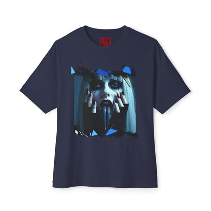 Edgy Oversized Tee - Unisex Graphic Shirt, Streetwear Fashion, Unique Gift for Him/Her, Casual or Trendy Look, Art Enthusiast Apparel