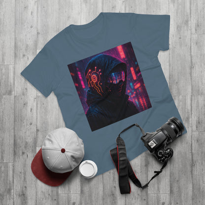 Cyberpunk Graphic Tee for Men & Women, Futuristic Streetwear, Perfect Gift for Gamers, Casual Wear for Tech Enthusiasts, Urban Style T-Shirt