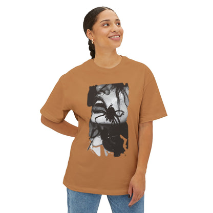 Edgy Art Graphic Tee, Unisex Oversized Shirt, Alternative Fashion, Streetwear Style, Gift for Art Lovers