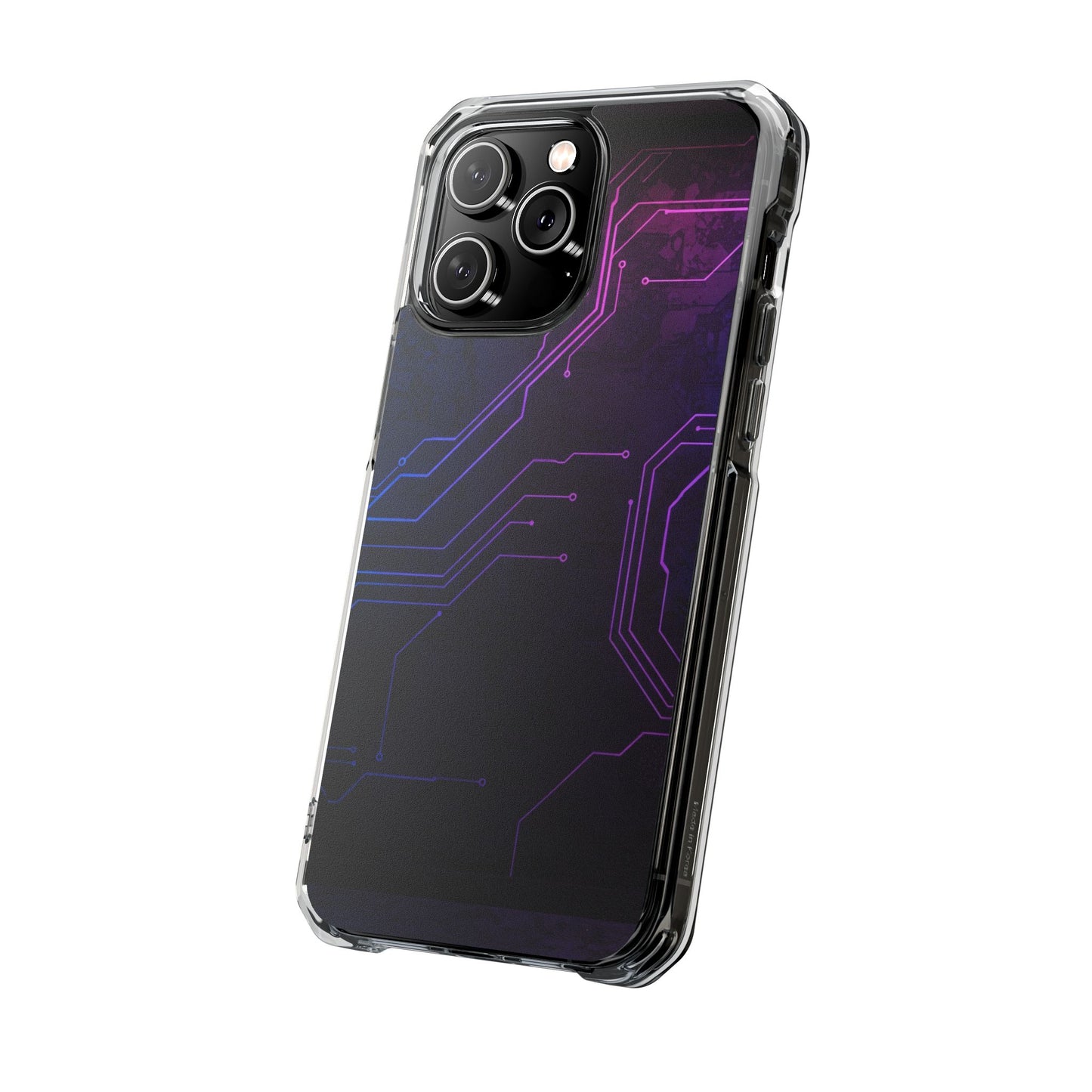 Magnetic Clear Phone Case - Tech-Inspired Design for Gamers, Stylish Protection, Gift for Tech Lovers, Phone Accessories, Customizable Case