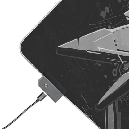 LED Gamer Mouse Pad with Futuristic Design - Perfect for Gaming Setup