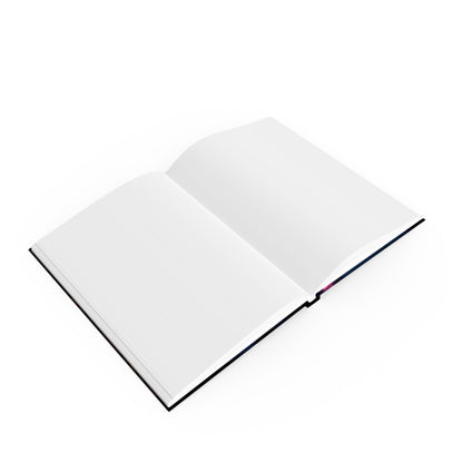 Neon Cityscape Hard Backed Journal, Aesthetic Notebook for Writers, Gift for Students, Travel Diary, Inspirational Journal