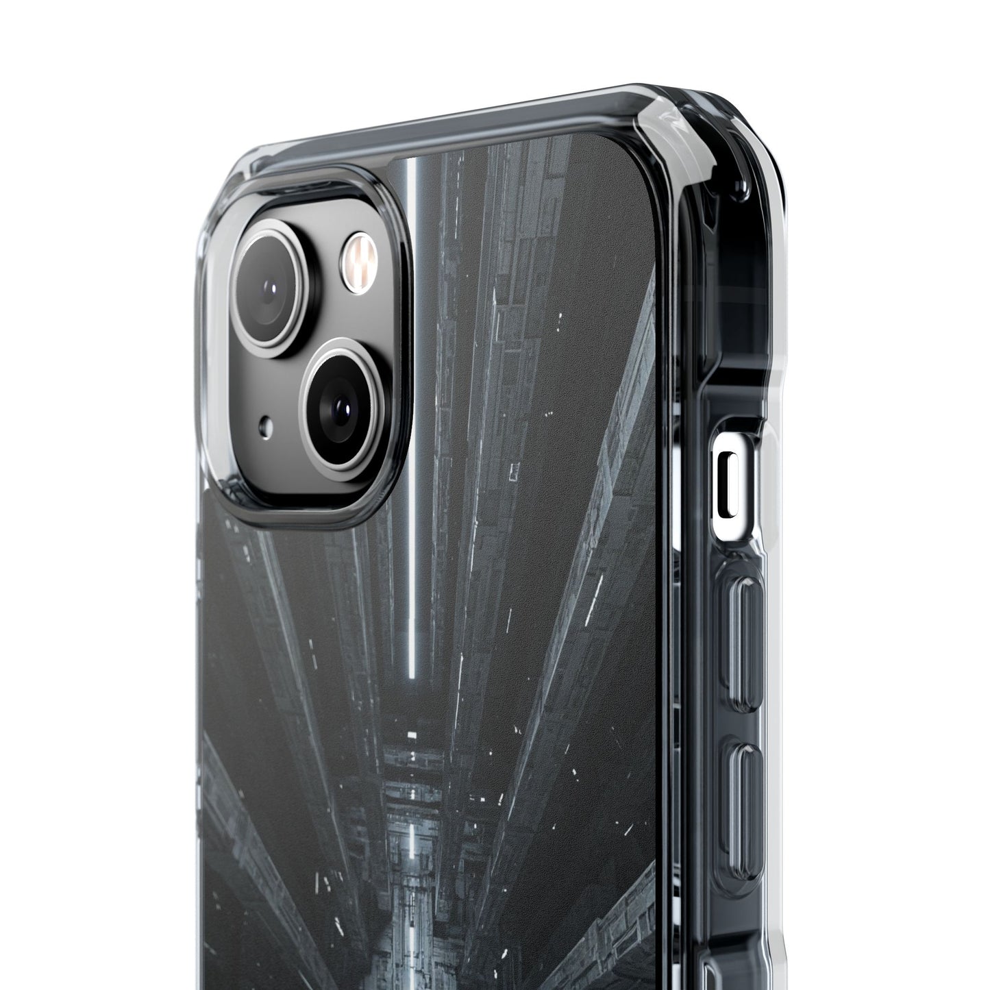 Sci-Fi Phone Case with Magnetic Clear Impact Design, Futuristic Cell Phone Cover, Unique Gifts for Tech Lovers, Holiday Present