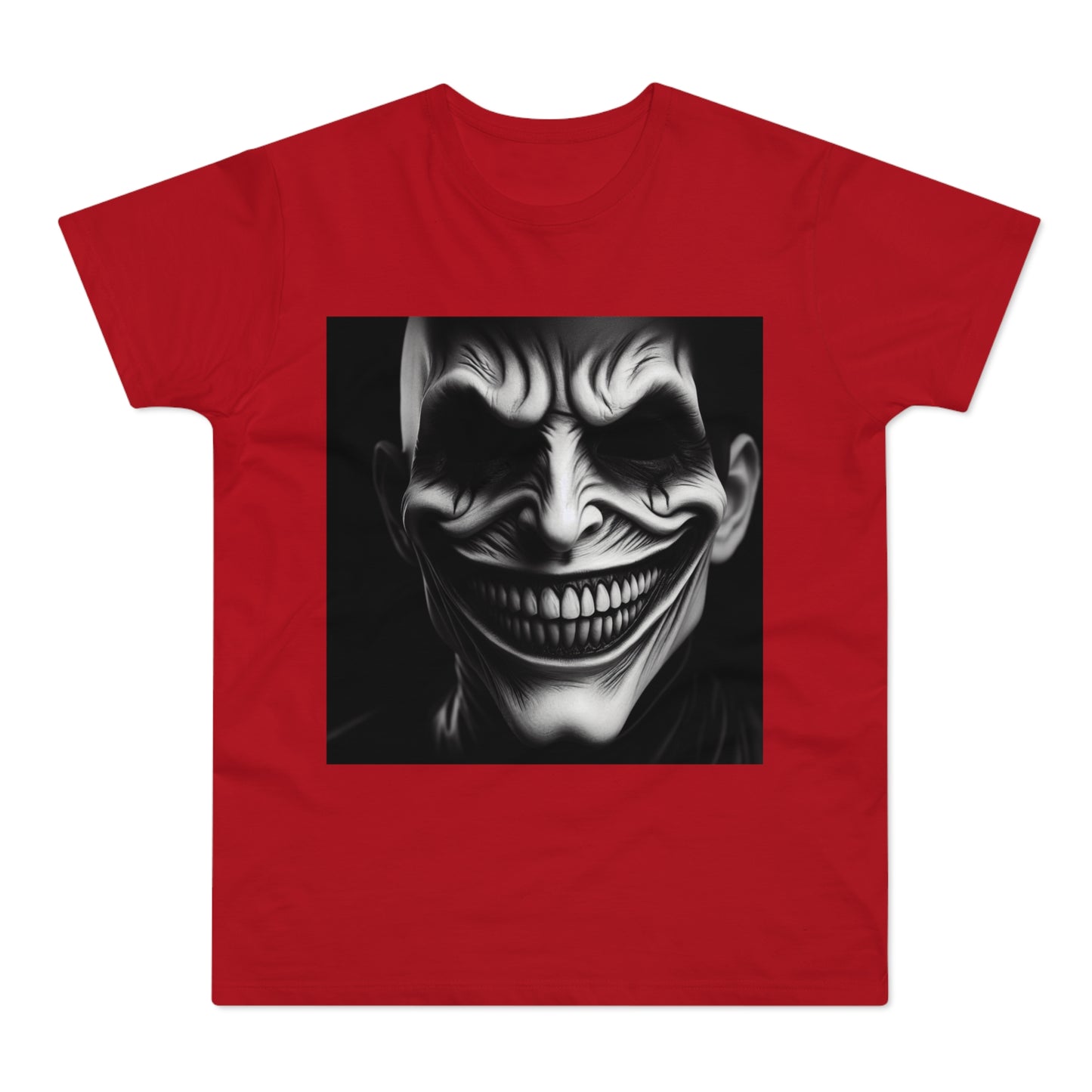Creepy Clown Unisex T-Shirt - Unisex Graphic Tee for Halloween, Horror Fans, Costume Party, Unique Gift Idea, Spooky Apparel
