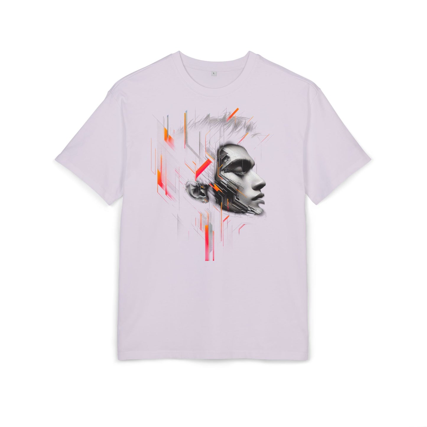 Artistic Oversize Tee - Modern Abstract Design
