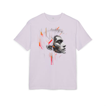 Artistic Oversize Tee - Modern Abstract Design