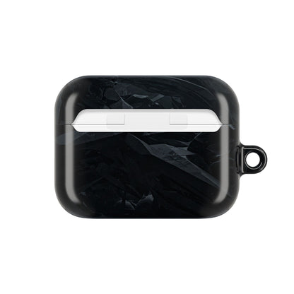 Edgy AirPod Case for Teens, Stylish Headphone Cover, Trendy Tech Accessory, Perfect for Gift Giving, Black Minimalist Design