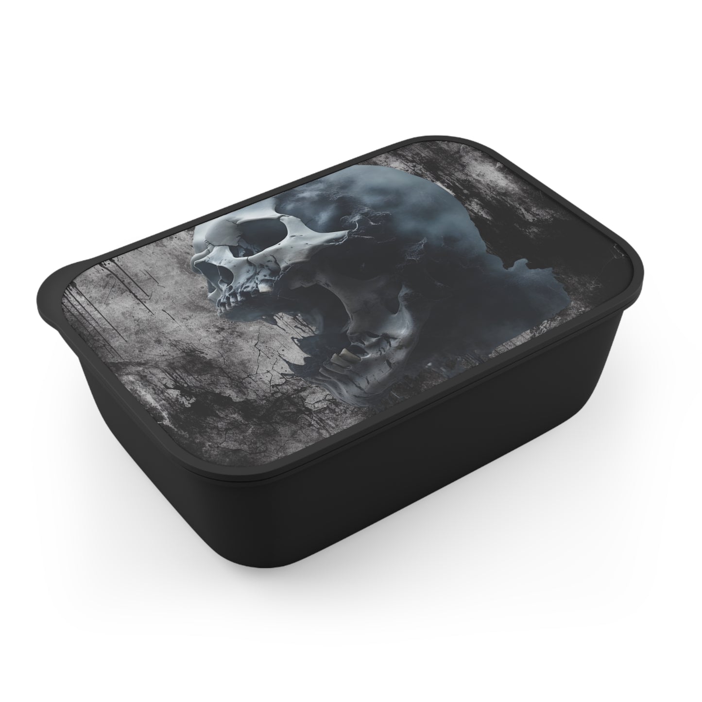 Skull Bento Box | Gothic Lunch Container, Unique Meal Prep Box, Skull Art Food Storage, Edgy Bento for Halloween, Gifting Ideas