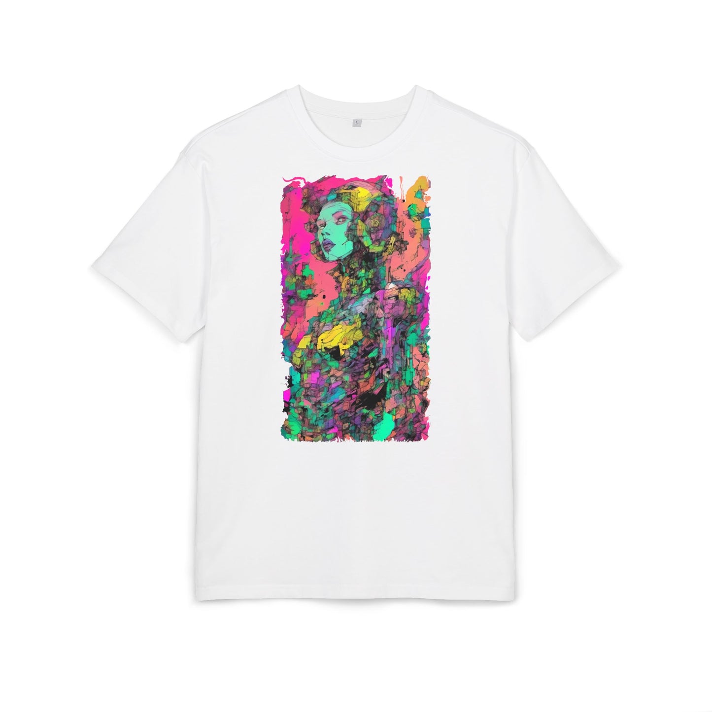 Artistic Oversize Tee - Vibrant Graphic Shirt, Casual Streetwear, Unique Gift for Art Lovers, Everyday Wear, Graphic Tee