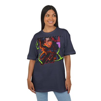 Edgy Graphic Unisex Heavy Oversize Tee - Street Style Fashion
