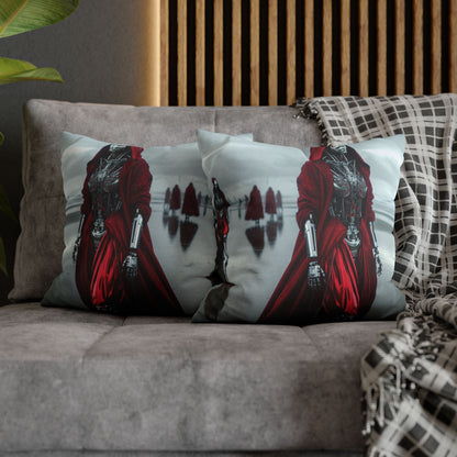 Futuristic Robot Art Pillowcase, Decorative Cushion Cover, Modern Home Decor, Gift for Sci-Fi Lovers, Unique Throw Pillow