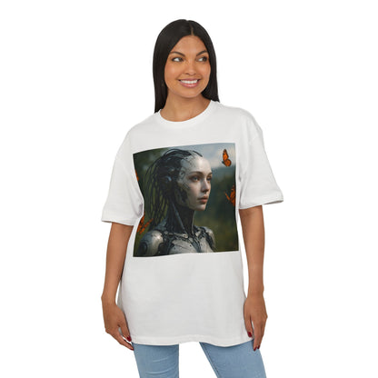 Futuristic Robot Graphic Tee, Oversize T-Shirt, Unisex Relaxed Fit Shirt, Casual Wear, Gift for Tech Lovers