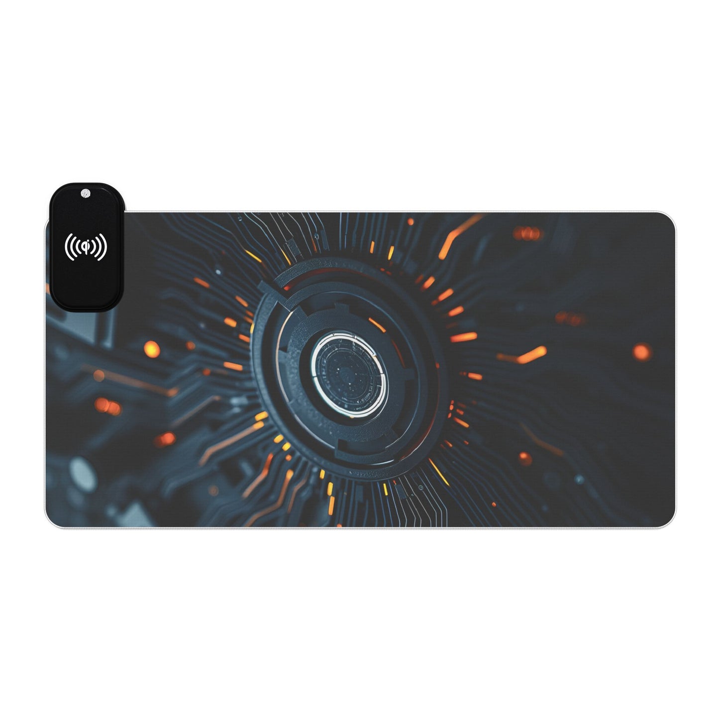 LED Wireless Gaming Mouse Pad with Charging, RGB Gaming Accessory, Desk Essentials for Gamers, Perfect for Gifts, Esports Gear