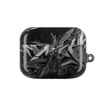 Urban Graffiti Cyber AirPod Cases, Trendy AirPod Holder, Stylish Earbud Case, Customizable Gift for Teens, Music Lover Accessory
