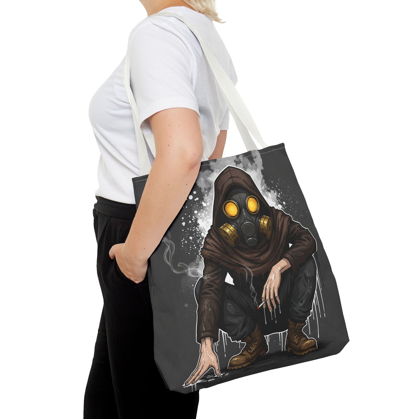 Urban Adventure Tote Bag, Eco-Friendly Canvas Bag, Street Art Style, Unique Gift for Backpackers, Festival Essential, Everyday Use