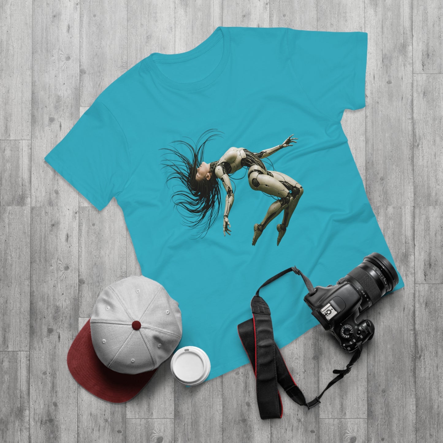 Futuristic Robot Graphic Tee for Men & Women, Tech Lover Gift, Unisex T-Shirt, Casual Wear, Unique Gift, Trendy Fashion