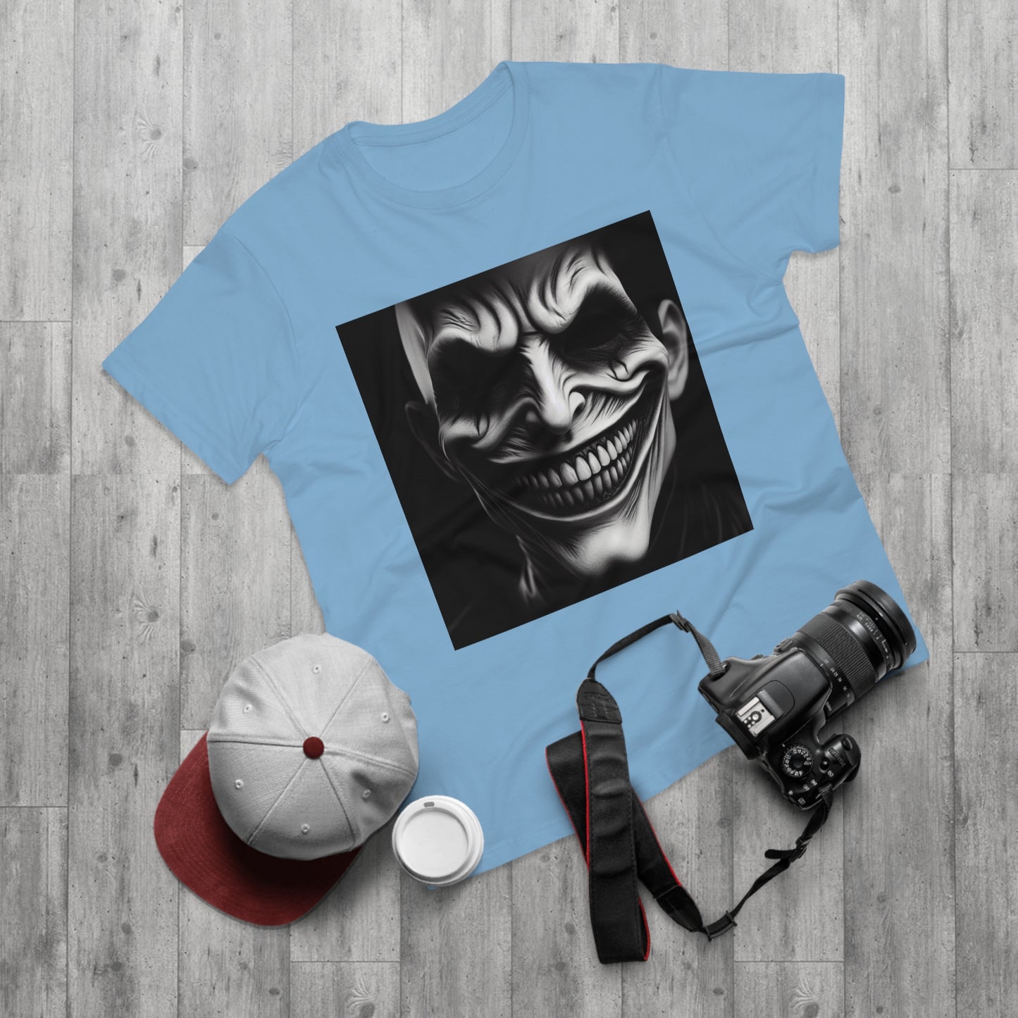 Creepy Clown Unisex T-Shirt - Unisex Graphic Tee for Halloween, Horror Fans, Costume Party, Unique Gift Idea, Spooky Apparel