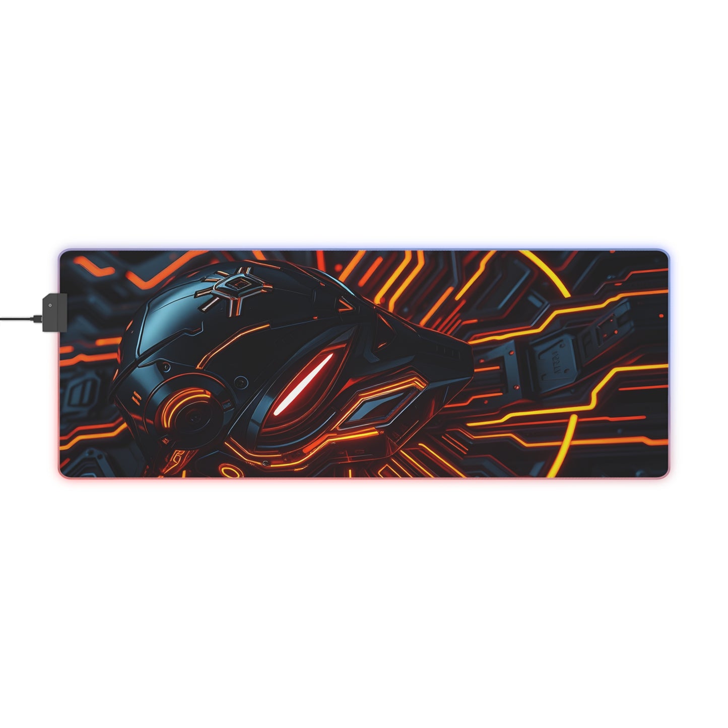 Gaming Mouse Pad with Abstract Cyber Design