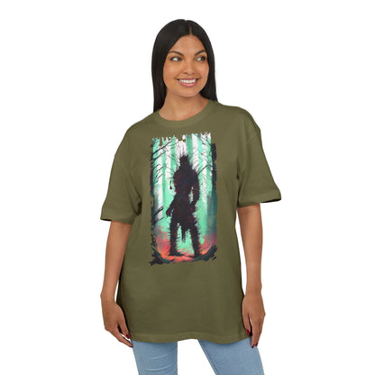 Unisex Oversized Graphic Tee with Forest Silhouette | Comfy Casual Wear, Gift for Nature Lovers, Ideal for Camping, Hiking, Everyday Style