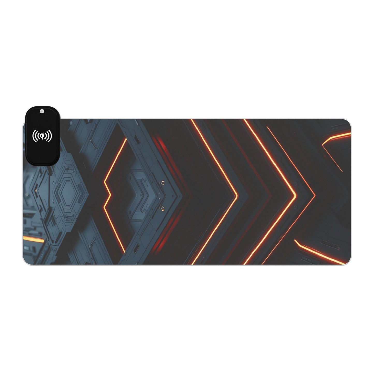 LED Gaming Mouse Pad with Wireless Charging, RGB Desk Mat for Gamers, Computer Accessories, Gaming Setup Essentials, Gift for Tech Lovers
