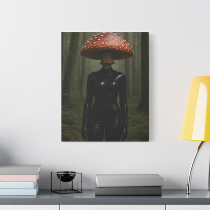 Mystical Mushroom Canvas Art Print, Fantasy Wall Decor, Unique Gift, Home Decoration, Nature Inspired Artwork