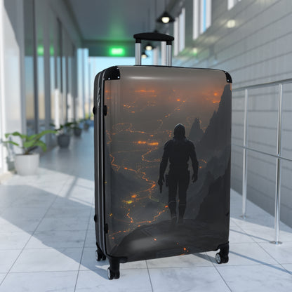 Travel Suitcase - Stylish Dystopian Design for Adventurers
