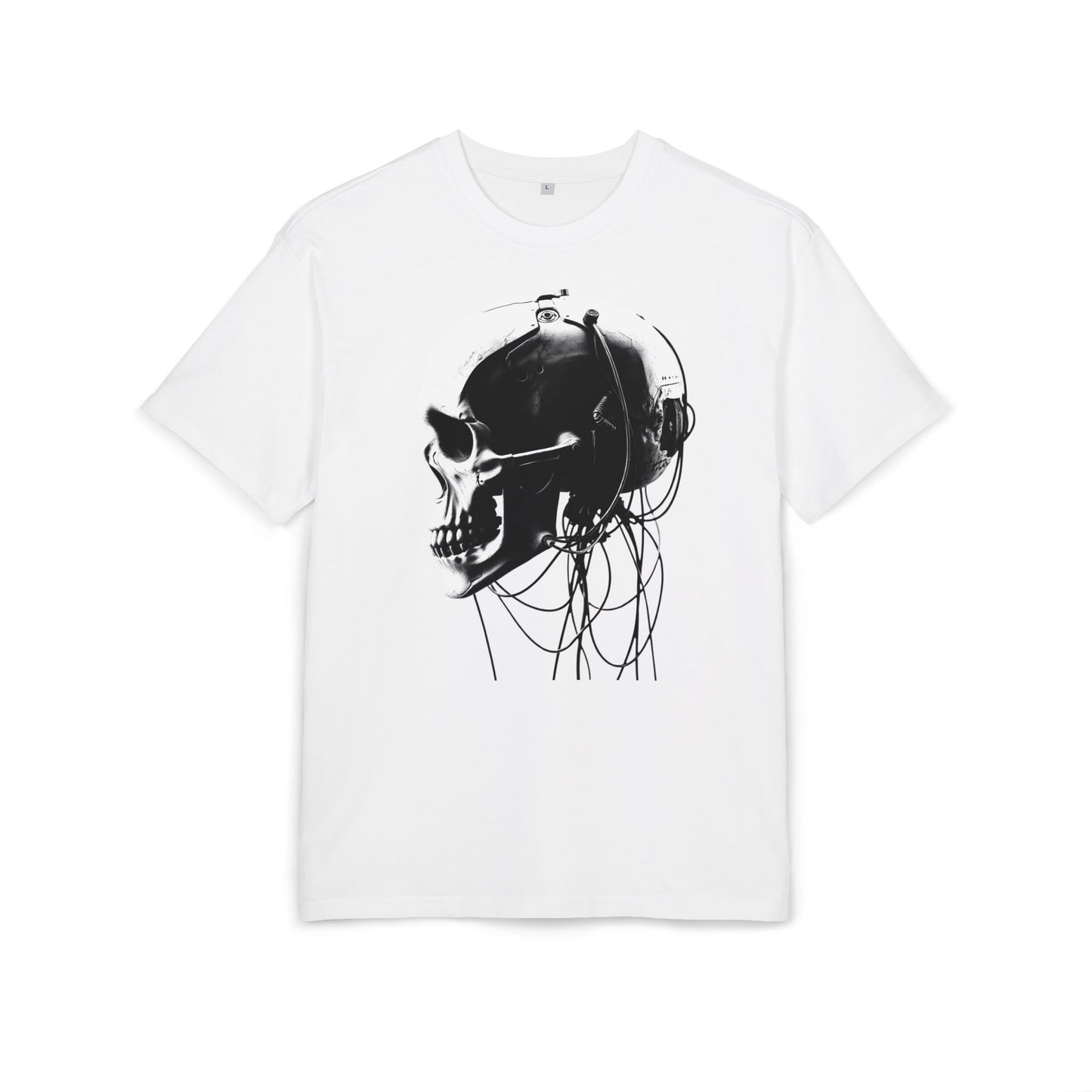 Unisex Skull Graphic Oversize Tee - Bold, Edgy Style for Casual Wear