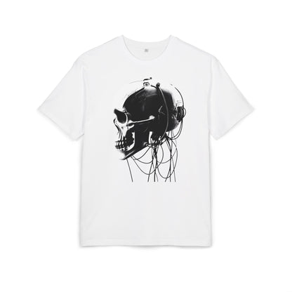 Unisex Skull Graphic Oversize Tee - Bold, Edgy Style for Casual Wear