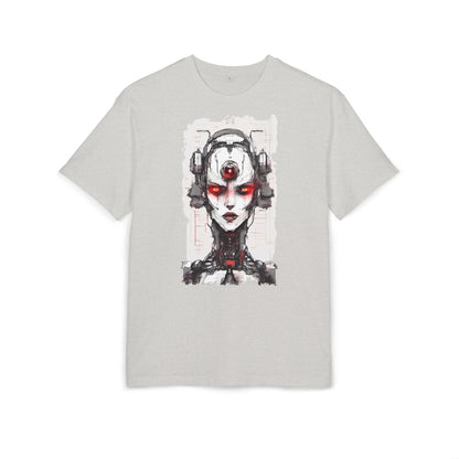 Futuristic Graphic Tee, Cyberpunk Oversized T-Shirt, Unisex Retro Style, Streetwear Top, Gift for Tech Lovers, Summer Casual Wear
