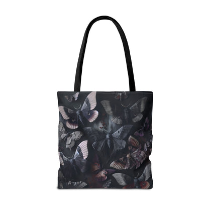 Gothic Moth Bag - Stylish and Versatile, Eco-friendly Shopping, Gift for Nature Lovers, Beach and Travel Use, Bohemian Decor